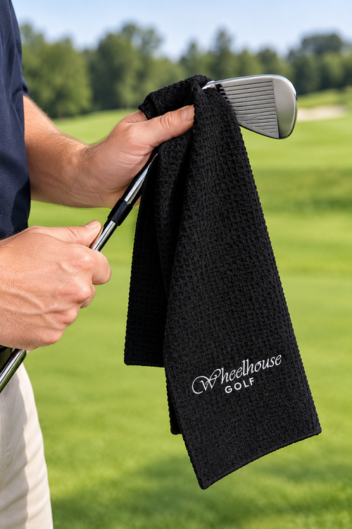 Golf Towel (BLACK WAFFLE)