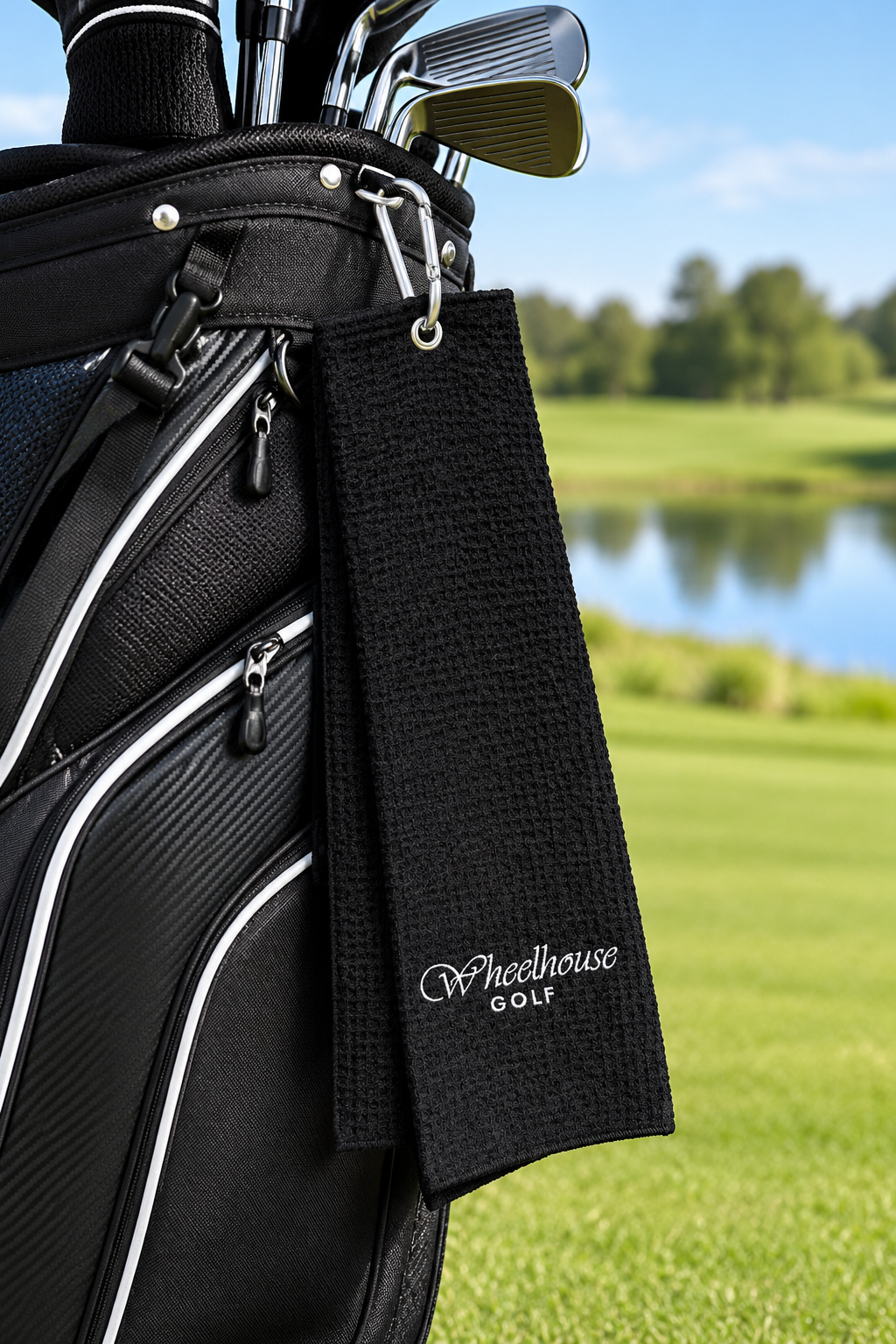 Golf Towel (BLACK WAFFLE)